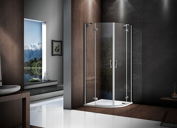 Душевая перегородка Good Door Saturn R-100-C-CH 100x185