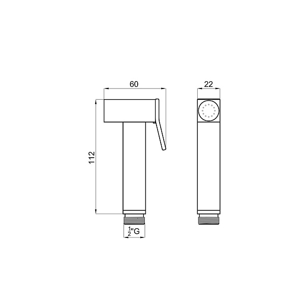 Гигиеническая лейка Noken Square N186490030