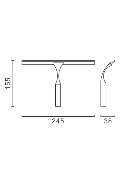 Скребок для душа AltroBagno Beni Aggiuntivi SW 081801 Cr