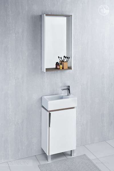 Зеркало Aquaton "Бэлла" белый/джарра