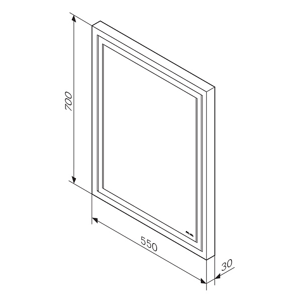 Зеркало AM.PM Gem M91AMOX0551WG