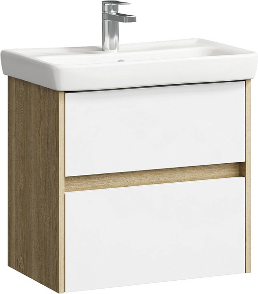 Тумба с раковиной подвесная Aqwella "City 60" дуб балтийский