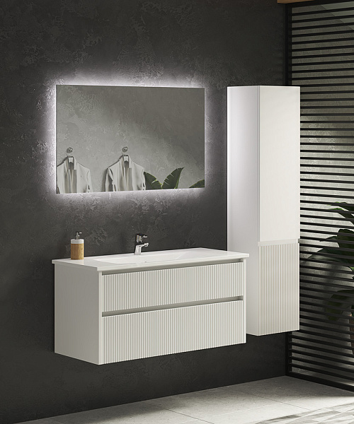 Тумба с раковиной подвесная Sanvit Рольф-2 80 см