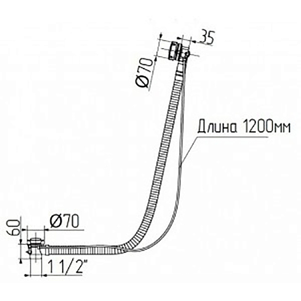 Слив-перелив Migliore Ricambi 20237 золото