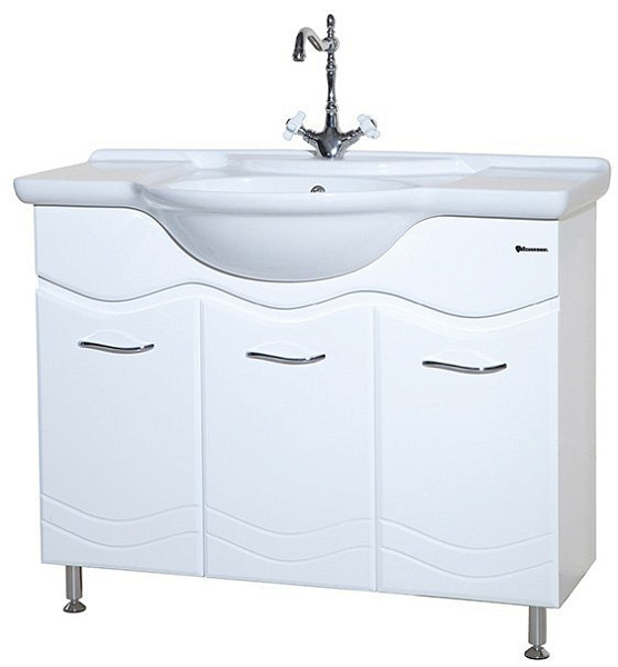 Тумба с раковиной Bellezza "Мари 105" белая