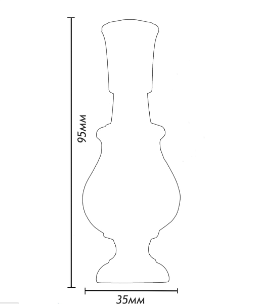 Упор дверной напольный/настенный Venezia ST7 полированный хром