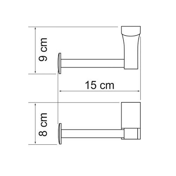 Держатель туалетной бумаги WasserKraft Leine K-5096