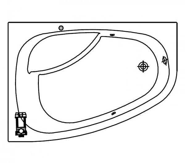 Акриловая ванна Kolpa-San Chad-S Oxygen 170х120 R (правая)