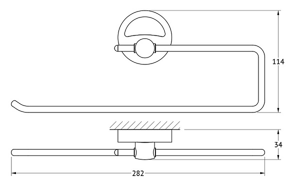 Держатель бумажного полотенца FBS Ellea ELL 023