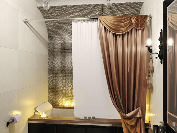 Карниз для ванной комнаты двойной Elghansa Monterno CD-2-Chrome