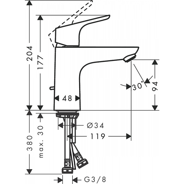 Смеситель для раковины Hansgrohe Focus 31607000