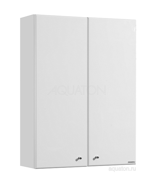 Настенный шкаф двустворчатый Aquaton "Симпл" белый