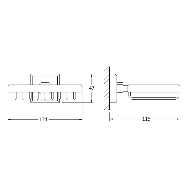 Мыльница-решетка c держателем Artwelle Hagel 9924