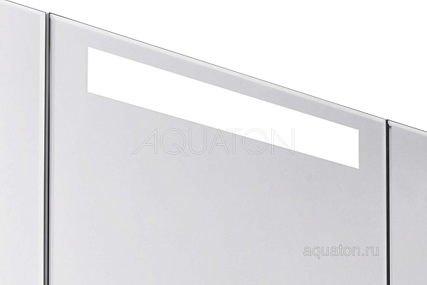 Зеркало-шкаф со светильником Aquaton "Мадрид 120" белый