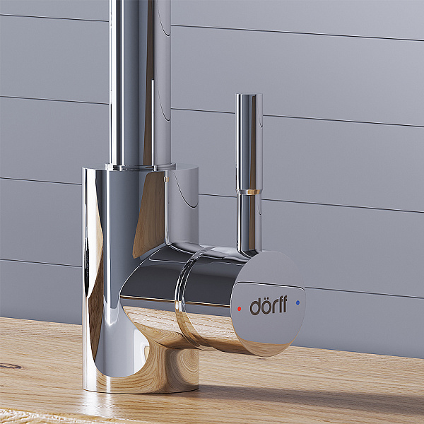 Смеситель для кухни с выдвижным изливом Dorff Logic D3007500