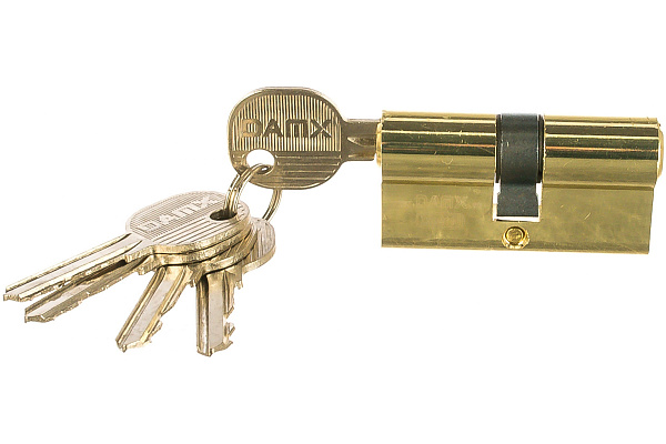 Цилиндровый механизм простой MSM ключ-ключ N60mm PB полированная латунь