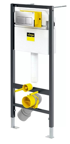 Система инсталляции для унитаза Viega Prevista Dry 8524.10 с кнопкой смыва