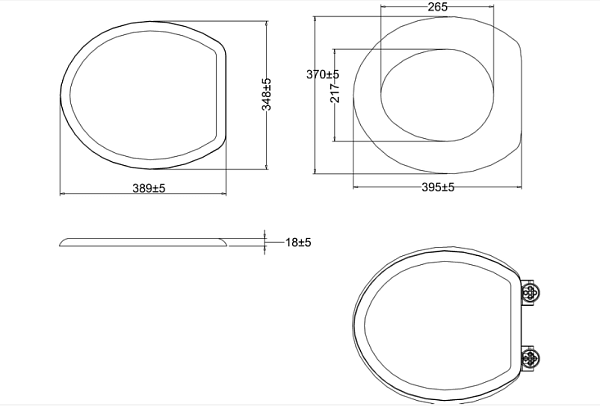 Крышка-сиденье Burlington S18