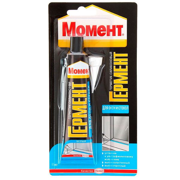 Герметик Момент Гермент силиконовый для окон и стекол