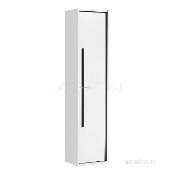 Шкаф-пенал подвесной Aquaton "Ривьера" белый матовый