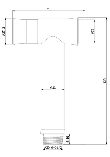 Гигиеническая лейка AltroBagno Beni Aggiuntivi BS 060202 Cr