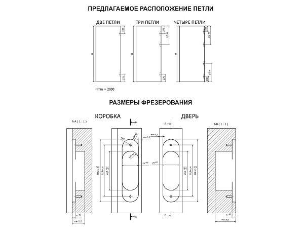 Дверная петля скрытой установки Forme INVISIO F80
