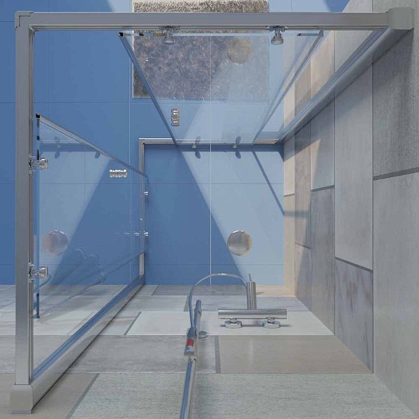 Душевой уголок GuteWetter Guwer GW664S-CLN-CH-CH07-100100200