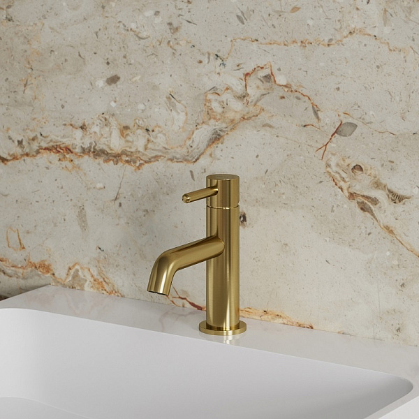 Смеситель для раковины Omnires Y 1210NGL брашированное золото