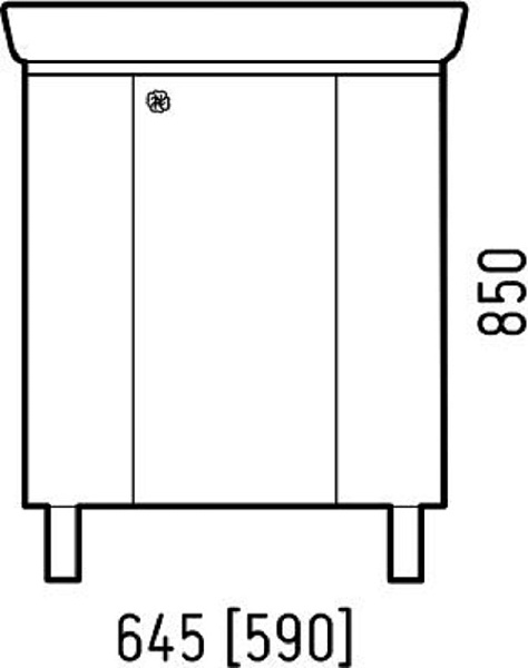 Тумба с раковиной COROZO "Флоренция 40" белая