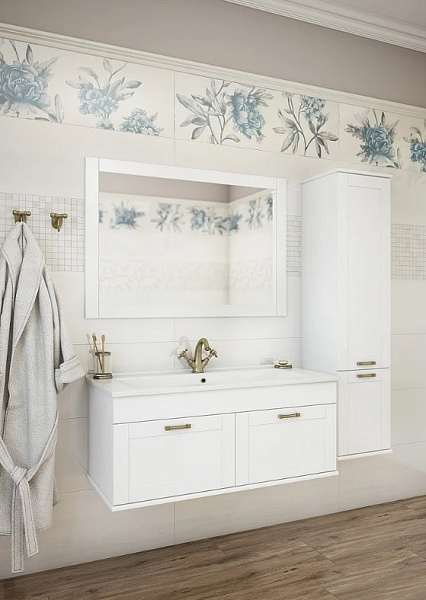 Зеркало Sanflor Ванесса 105 белое