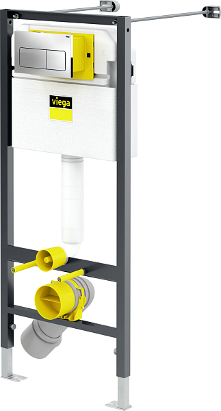 Система инсталляции для унитаза Viega Prevista Dry 8524.12 с кнопкой смыва