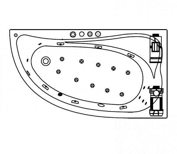 Акриловая ванна Kolpa-San Calando Special 160х90 L (левая)