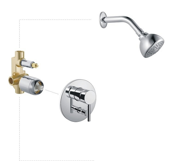 Душевая система со смесителем Haiba HB80297-2