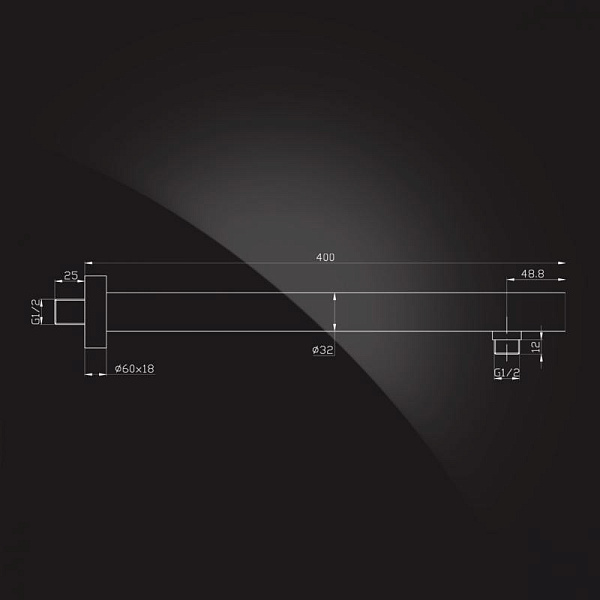 Кронштейн для верхнего душа Elghansa RoundlLine CR-01