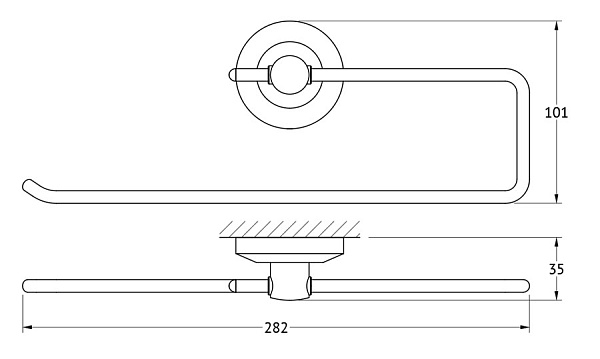 Держатель бумажного полотенца FBS Standard STA 023
