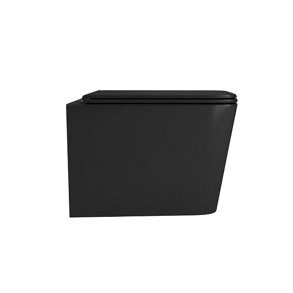 Унитаз подвесной безободковый OWL Vatter Ruta-H Matt Black с сиденьем DP микролифт