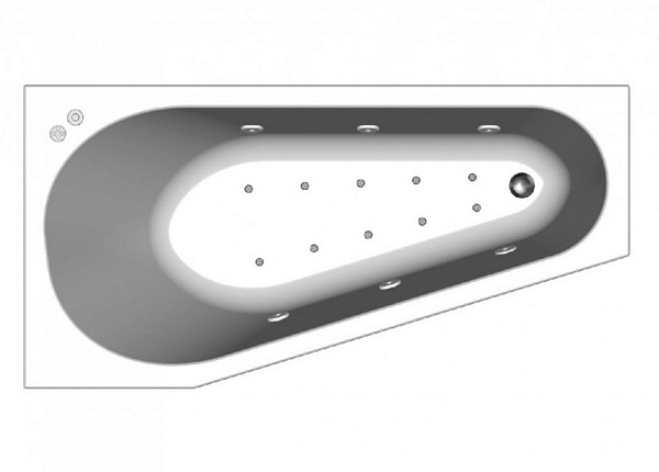 Акриловая ванна Kolpa-San Fidelio Superior 160х80 R (правая)