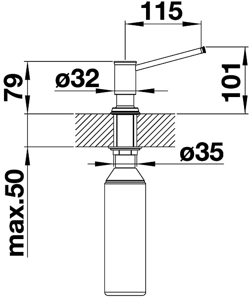 Дозатор Blanco Livia