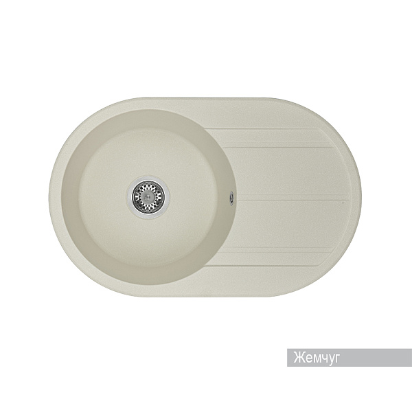 Кухонная мойка Aquaton Амира 1A712932AI240 жемчужный