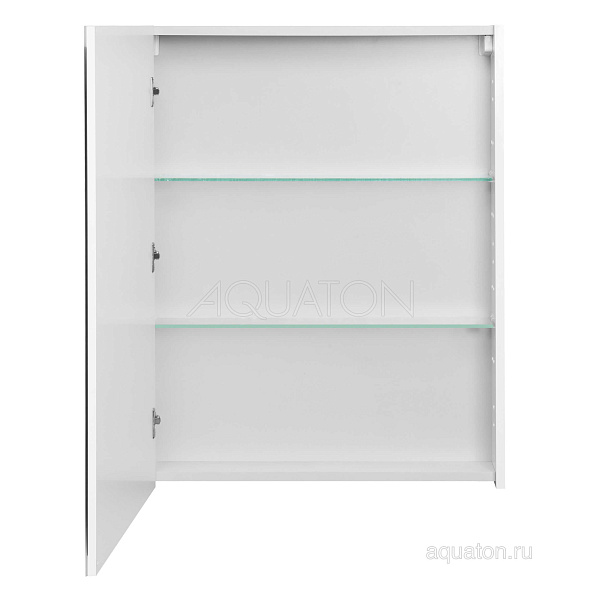 Зеркало-шкаф Aquaton "Нортон 65" белый глянец