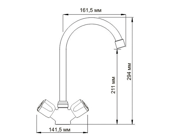 Смеситель для кухни WasserKraft Amper 2907