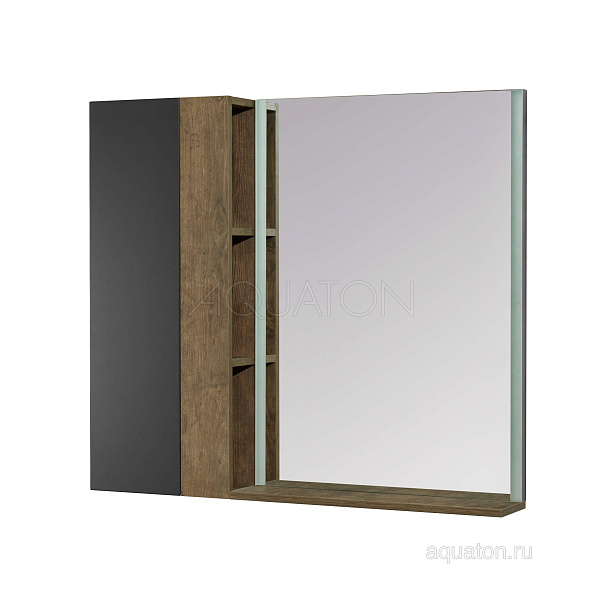Настенный шкаф Aquaton "Терра 35" дуб кантри/антрацит