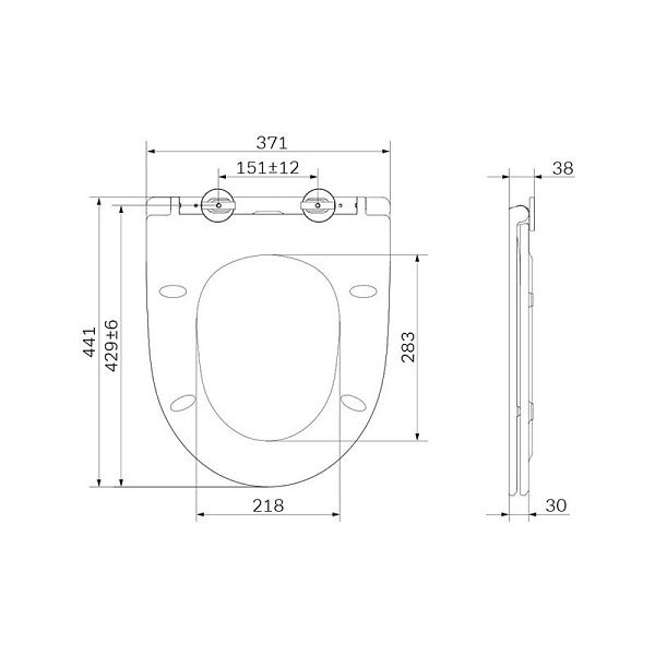 Крышка-сиденье AM.PM Awe C117853WH