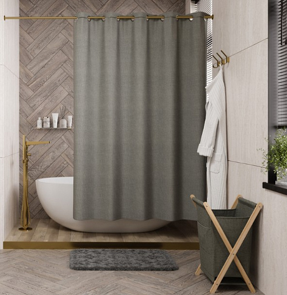 Шторка для ванны WasserKraft Isen SC-40202