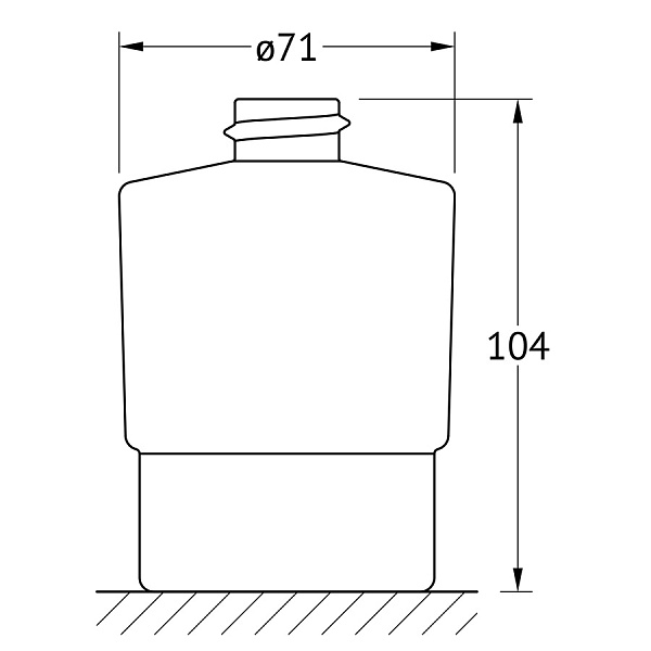 Запасная емкость дозатора жидкого мыла Artwelle Universell ASP 003