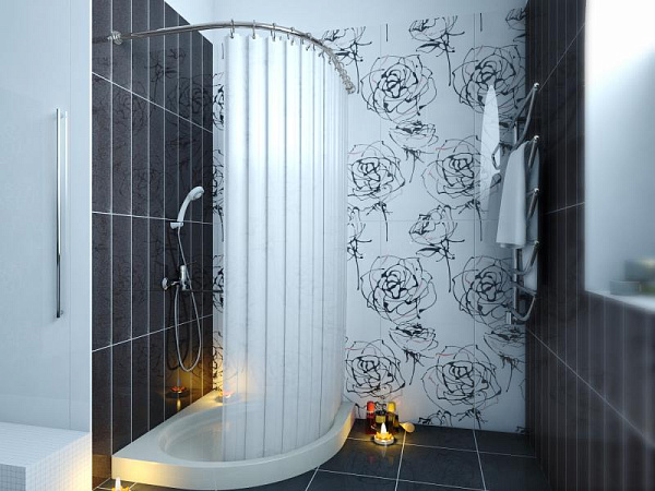 Карниз для ванной комнаты угловой Elghansa Monterno CR-4-Chrome