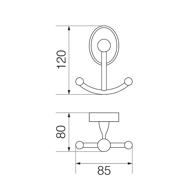 VR.BNR-7833.BR Крючок двойной