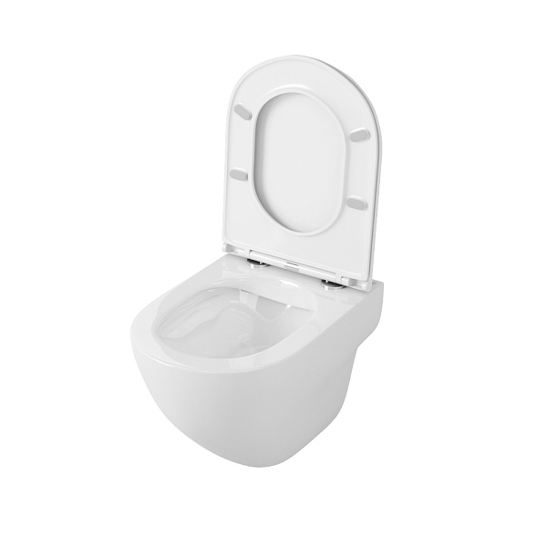 Унитаз подвесной безободковый OWL Wave Cirkel-H с сиденьем DP микролифт