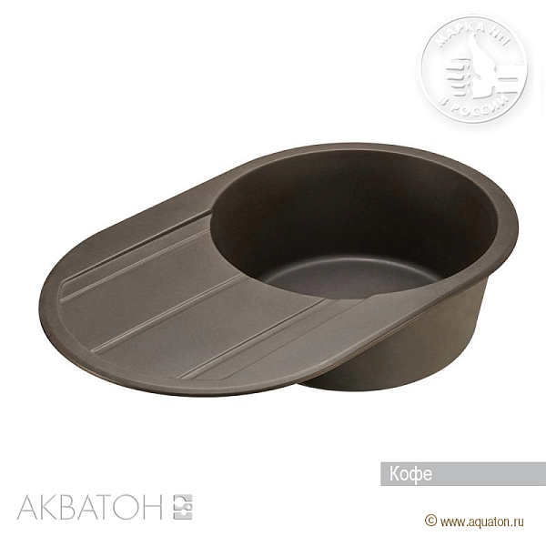 Кухонная мойка Aquaton Амира 1A712932AI280 кофе