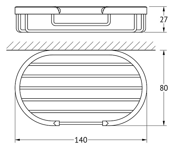 Мыльница-решетка с крючком FBS Ryna RYN 030